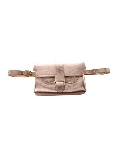 Pre-owned Senreve Leather Belt Bag In Gold
