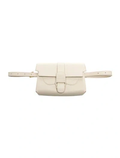 Pre-owned Senreve Leather Belt Bag In Gold/neutrals