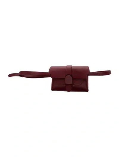 Pre-owned Senreve Leather Belt Bag In Silver