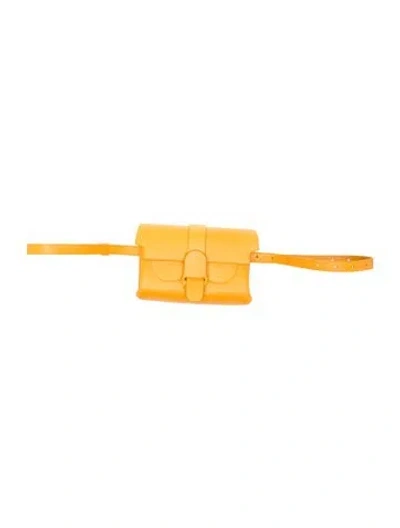 Pre-owned Senreve Leather Belt Bag In Yellow