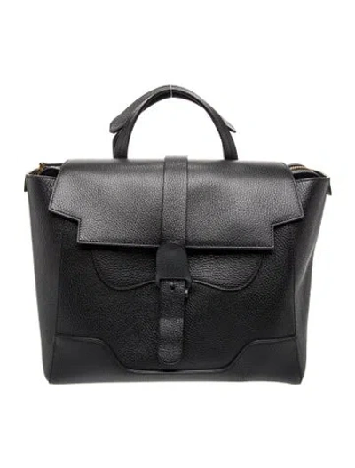Pre-owned Senreve Leather Briefcase In Black