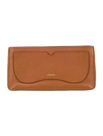 Pre-owned Senreve Leather Clutch In Brown