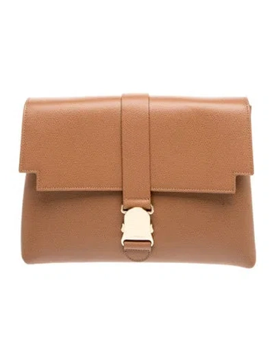 Pre-owned Senreve Leather Clutch In Brown