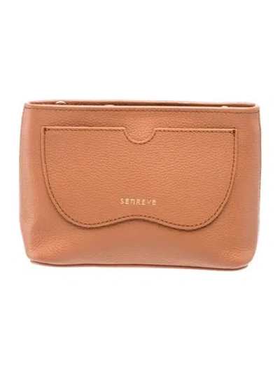 Pre-owned Senreve Leather Clutch In Brown
