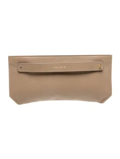 Pre-owned Senreve Leather Clutch In Neutrals