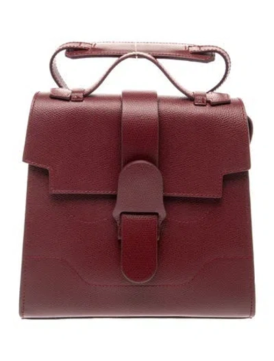 Pre-owned Senreve Leather Crossbody Bag In Burgundy