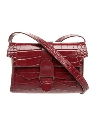 Pre-owned Senreve Leather Crossbody Bag In Red