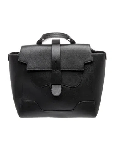 Pre-owned Senreve Leather Maestra In Black