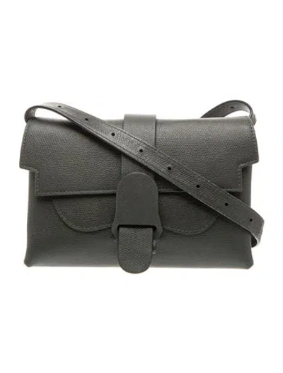 Pre-owned Senreve Leather Messenger Bag In Gray