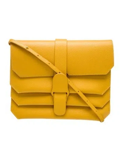 Pre-owned Senreve Leather Messenger Bag In Green