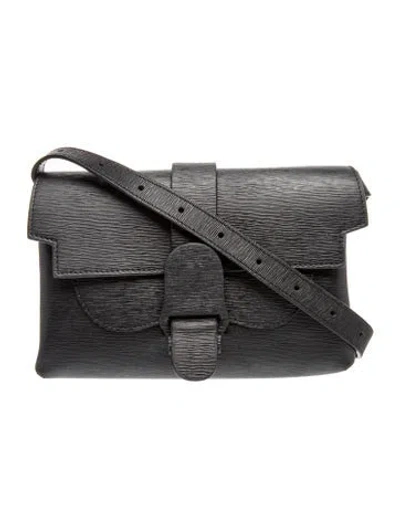 Pre-owned Senreve Leather Messenger Bag In Grey