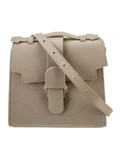 Pre-owned Senreve Leather Messenger Bag In Neutral