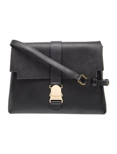 Pre-owned Senreve Leather Shoulder Bag In Black