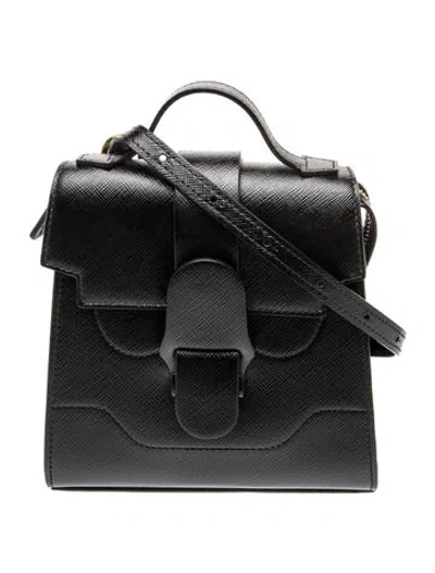 Pre-owned Senreve Leather Shoulder Bag In Black