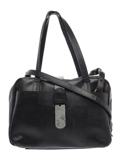 Pre-owned Senreve Leather Shoulder Bag In Black
