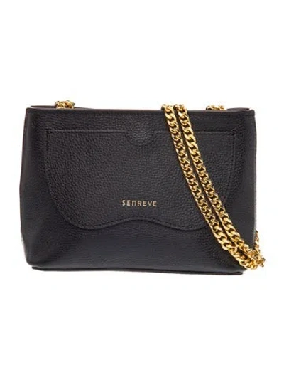 Pre-owned Senreve Leather Shoulder Bag In Black