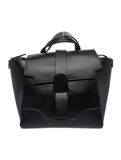 Pre-owned Senreve Leather Shoulder Bag In Black