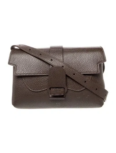 Pre-owned Senreve Leather Shoulder Bag In Gray