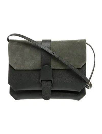 Pre-owned Senreve Leather Shoulder Bag In Green