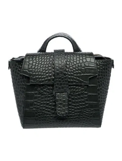Pre-owned Senreve Leather Shoulder Bag In Green