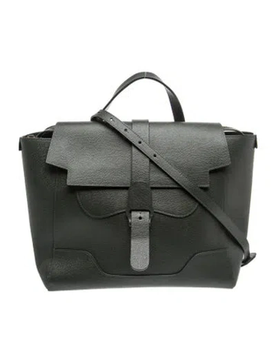 Pre-owned Senreve Leather Shoulder Bag In Grey