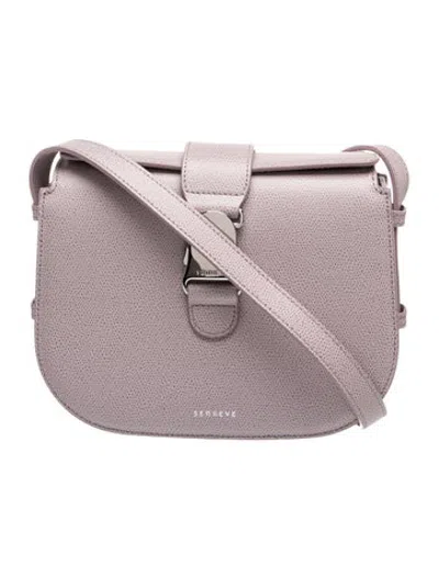 Pre-owned Senreve Leather Shoulder Bag In Purple