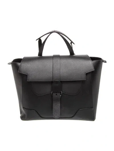 Pre-owned Senreve Leather Top Handle Bag In Black