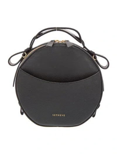 Pre-owned Senreve Leather Top Handle Bag In Black