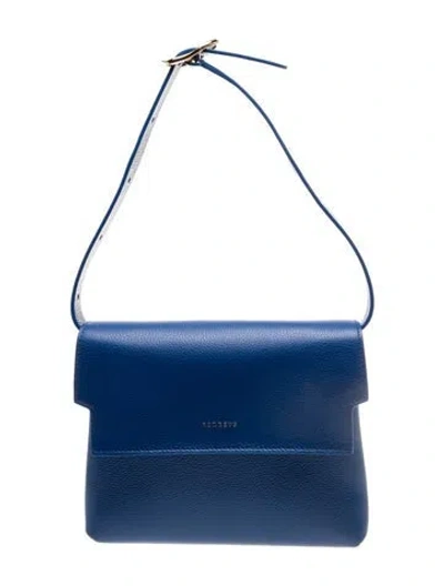 Pre-owned Senreve Leather Top Handle Bag In Blue