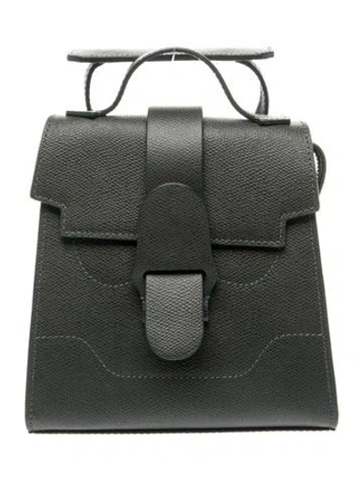 Pre-owned Senreve Leather Top Handle Bag In Green