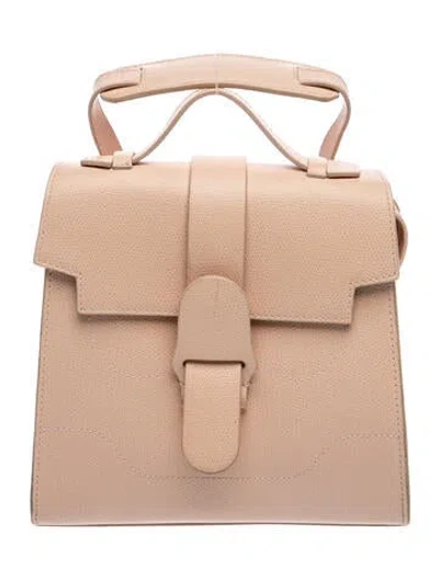 Pre-owned Senreve Leather Top Handle Bag In Neutrals