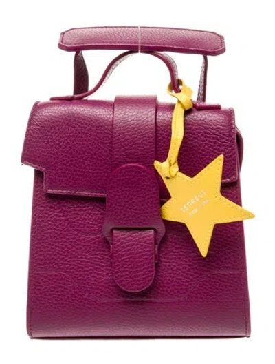 Pre-owned Senreve Leather Top Handle Bag In Purple