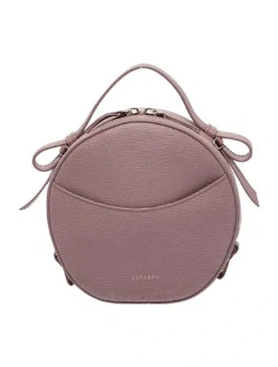Pre-owned Senreve Leather Top Handle Bag In Purple