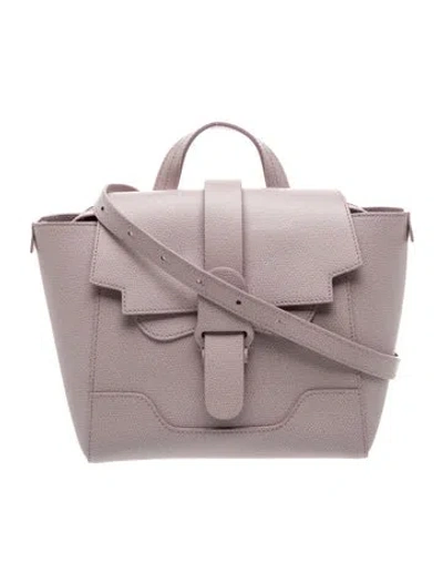 Pre-owned Senreve Leather Top Handle Bag In Purple
