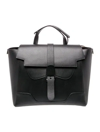 Pre-owned Senreve Leather Tote In Black