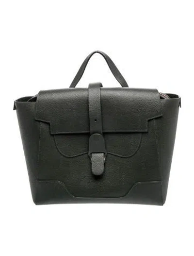 Pre-owned Senreve Leather Tote In Grey