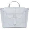 Senreve Maestra Bag Pebbled Leather 4-way Convertible Handbag In Ice