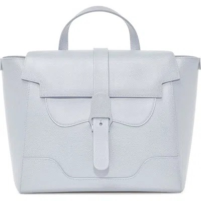 Senreve Maestra Bag Pebbled Leather 4-way Convertible Handbag In Ice