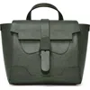 Senreve Midi Maestra Pebbled Leather 4-way Convertible Handbag In Green