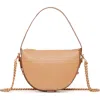 Senreve Mini Fortuna Smooth Leather Convertible Crescent Shoulder Bag