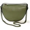 Senreve Mini Fortuna Smooth Leather Convertible Crescent Shoulder Bag