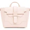 Senreve Mini Maestra Pebbled Leather 4-way Convertible Handbag In Blush