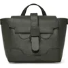 Senreve Mini Maestra Pebbled Leather 4-way Convertible Handbag In Forest