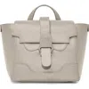 Senreve Mini Maestra Pebbled Leather 4-way Convertible Handbag In Sand