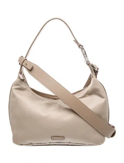 Pre-owned Senreve Nylon Hobo In Neutral