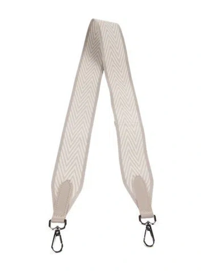 Pre-owned Senreve Pattern Print Canvas Bag Strap W/tags In Grey