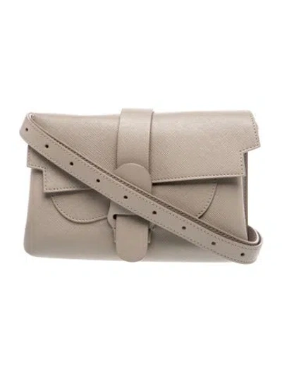 Pre-owned Senreve Saffiano Leather Crossbody Bag In Neutrals