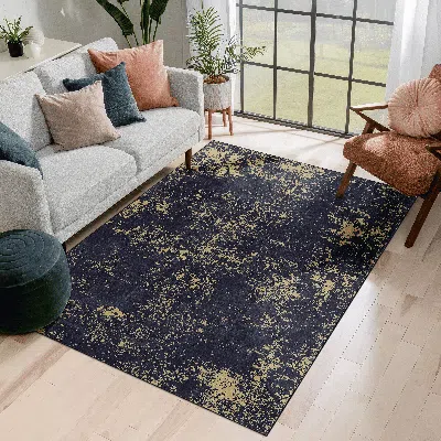 Senrotini 8x10 Area Rugs For Dining Room, Washable Rug, Low-pile, Non-slip, Non-shedding, Foldable, Kid & Pet  In Blue