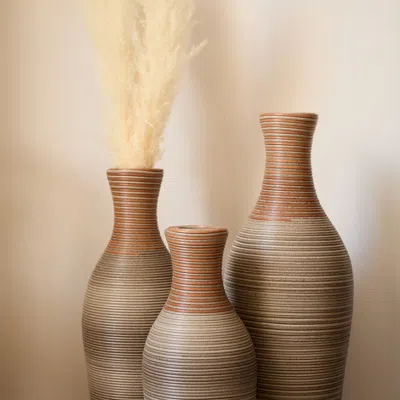 Senrotini Desktop Vase, Brown Decorative Floor Vase, Classic And Neat Floor Vase, High Independent Flower Stan In Neutral