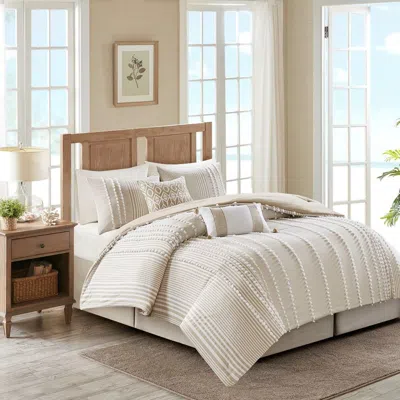 Senrotini Embroidered Cotton Oblong Decorative Pillow In White